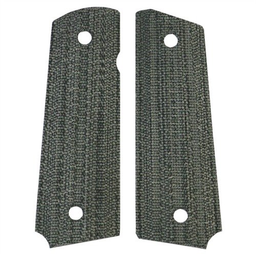 Kestävä Micarta®-pinta tarjoaa mukautetun ilmeen 1911:lle, liukastumaton ote ja ainutlaatuinen alligaattorin selän näköinen rakenne, saatavilla Slim- ja Standard-malleina.