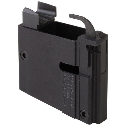 Hahn Precisionin 9mm muunnoslohkossa on kestävä alumiinirunko, sujuva patruunasyöttö ja luotettava toiminta, suunniteltu erityisesti AR-15/M16 käyttöön.