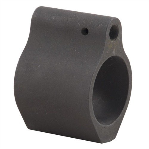 AR-15 GAS BLOCK LOW PROFILE on minimaalinen vaihtoehto, joka ei häiritse taktisia etuosa, varmistaa luotettavan kaasujärjestelmän toiminnan ja on yhteensopiva .750" O.D. putkien kanssa.