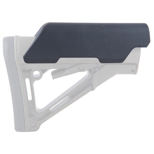 Magpul CTR/MOE cheek riser parantaa tukevuutta ja silmän kohdistusta, mahdollistaen nopean tähtäyksen ja tarkkuuden pitkän matkan ampumisessa.
