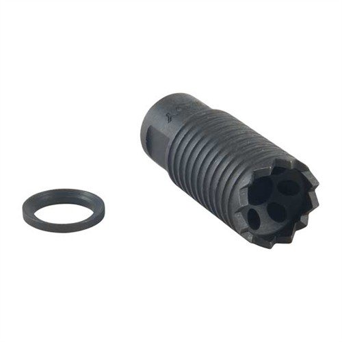 .308 Claymore Muzzle Brake ohjaa äänen ja räjähdyksen eteenpäin, vähentää takaisinlyöntiä ja toimii myös murtovälineenä. Mukana crush washer.