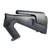 URBINO Tactical Shotgun Buttstock parantaa mukavuutta ja käsiteltävyyttä, lyhyt 12½" (31.7cm) vetopituus, viisi-asentoinen poskipaneeli ja Limbsaver® vaimennus.