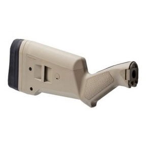 SGA®-peräpuu Remington® 870: säädettävä pituus, ergonominen ote, iskuja vaimentava perälevy ja vaihtoehtoiset poskipalat optiikoille. Saatavilla useissa väreissä.