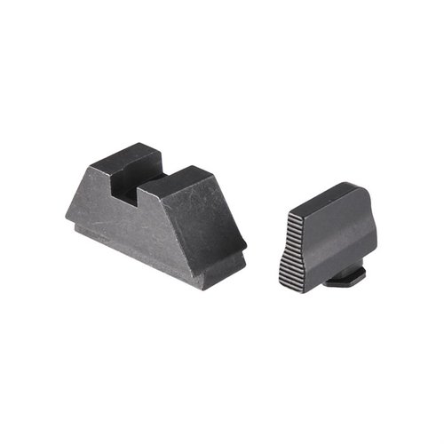 Suppressor height sights tarjoavat erinomaisen näkyvyyden, ja ne on varustettu Trijicon Tritium -lisäosilla tai puhtaalla, häikäisemättömällä muotoilulla.