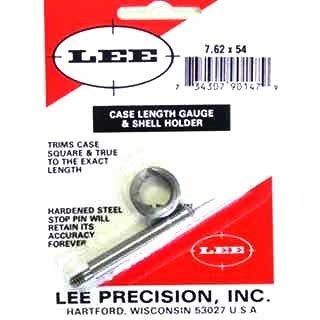 CASE LENGTH GAUGES, LEE LENGTH GAUGE/SHELLHOLDER, 7.62X54R on helppo ja tarkka työkalu, joka auttaa leikkaamaan patruunat oikeaan pituuteen ja tasoittamaan suun.