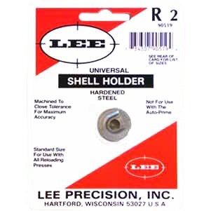 UNIVERSAL SHELL HOLDER, LEE UNIVERSAL SHELLHOLDER, #2 on monikäyttöinen hylsypidin, joka sopii useimpiin latauspainoksiin, mutta ei toimi Lee Auto Primessa.