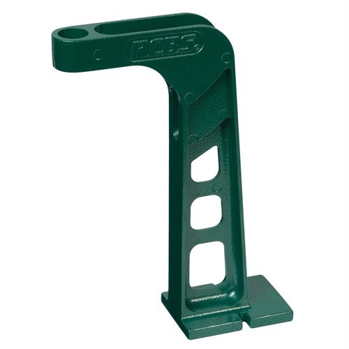 RCBS ADVANCED POWDER MEASURE STAND nostaa useimmat jauhemittarit 9-1/2" korkeuteen, jättäen tilaa vaaka-astialle tai latauslohkossa oleville patruunoille.