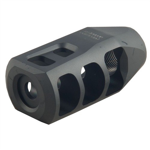 .308 M11 Muzzle Brake tarjoaa erinomaisen recoil hallinnan ja minimaalisen pölysignature, mikä parantaa tarkkuutta ja vähentää maan häiriöitä.