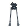 300 SERIES VERSA POD Picatinny Mount on 9-12" mustaa, valmistettu Yhdysvalloissa, sisältää vaihdettavat jalat, alumiinisen pään ja pan/tilt-ominaisuuden.