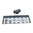 DAVIDE PEDERSOLI S.R.L .350" GLOBE TUNNEL SIGHT W/ 12 INSERTS STEEL BLACK