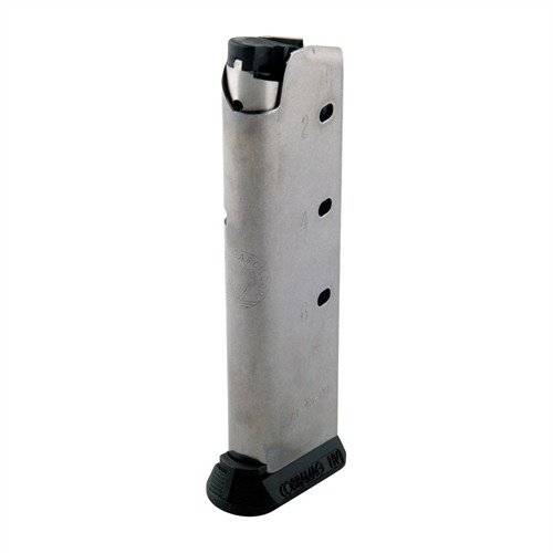 1911 45ACP COBRA MAGAZINES tarjoavat kestävästä ruostumattomasta teräksestä valmistetun rakenteen, hybridifollowerin ja valinnan 7rd tai 8rd kapasiteetista.