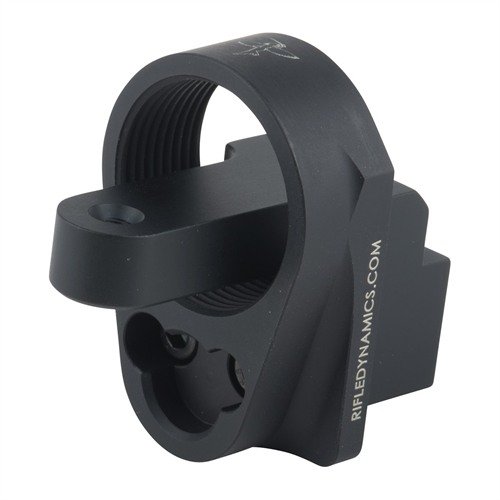 RIFLE DYNAMICSin AK-47 M4 STOCK ADAPTER mahdollistaa AR-15 end plate -yhteensopivuuden ja useita sling-asennusvaihtoehtoja ilman AK:n muokkausta.