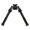 V8 ATLAS BIPOD on kevyt alumiininen jalusta, jossa kestäviä ruostumattomasta teräksestä valmistettuja lukitusosia ja kumijalkoja, jotka tarjoavat tukevan ampuma-alustan.