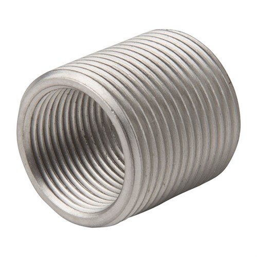 Olennainen 1/2-28 to 5/8-24 shoulderless thread adapter mahdollistaa tiiviimmän asennuksen ja tarkemman kohdistuksen, valmistettu kestävästä ruostumattomasta teräksestä.