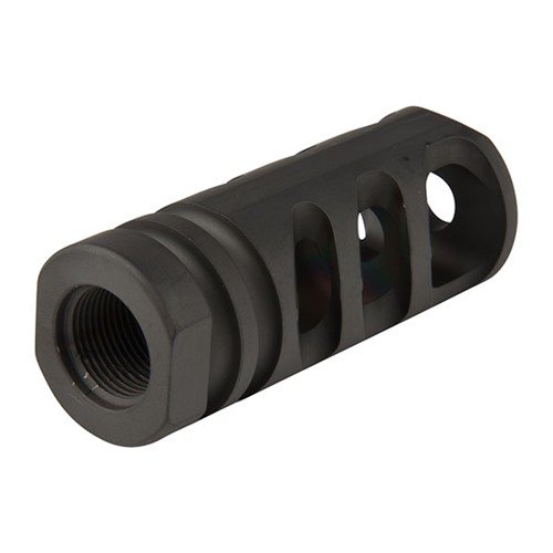 AR-15 M4-72 SEVERE-DUTY COMPENSATOR vähentää rekyyliä, sietää automaattisen tulituksen kuumuutta ja vähentää pölyä suljetun pohjan ansiosta.