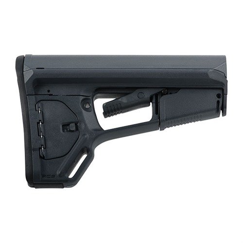 Magpul ACS-L on kevyt ja ohut, tarjoten erinomaisen liikuteltavuuden, mukautuvan tukijärjestelmän ja säilytystilan ilman ylimääräisiä osastoja.