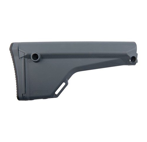 AR-15 MOE kiinteä perä tarjoaa ergonomiaa, tilaa pienten tavaroiden säilyttämiseen ja mahdollisuuden lisävarusteiden kiinnittämiseen.