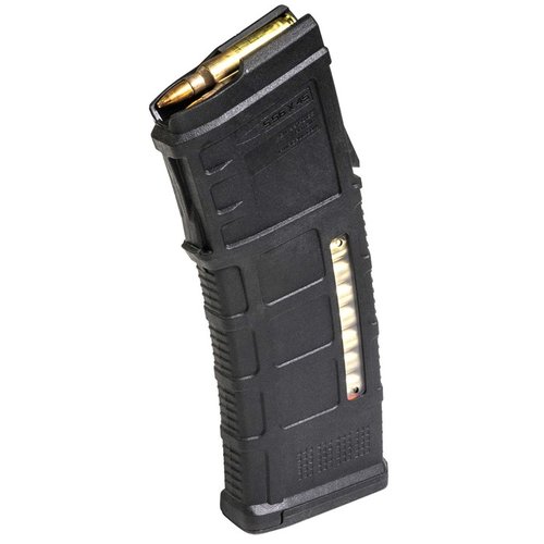 PMAG 30 AUS GEN M3 Window on 30 laukauksen 5.56x45 NATO polymeerimagasini Steyr® AUG/F88/F90: läpinäkyvät ikkunat, luotettava syöttö ja helppo puhdistus.