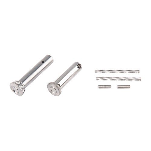 AR-15/M16 Enhanced Pin Set helpoittaa asennusta ja purkamista, ovat 50% kevyempiä kuin teräs ja niissä on teksturoitu pää sekä ohjaimet.