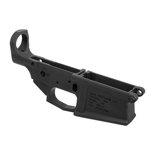 Aero Precision M5 308 alareunus mahdollistaa mukautetun AR:n rakentamisen. Kestävä 7075-T6 alumiini, DPMS-yhteensopivuus ja integroitu liipaisinsuoja.