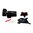 L.P.A. SIGHTS COLT A1,70S,CLONES FIBER OPTIC ADJUSTBLE SIGHT SET