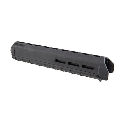 Magpul MOE M-LOK -käsikahvat AR-15/M16: kevyet ja kestävä polymeerimateriaali, M-LOK-liitännät lisävarusteille, kuten valokiinnikkeille ja etukahvoille.