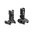 MAGPUL FLIP-UP MBUS PRO LR, alastaittuva, musta