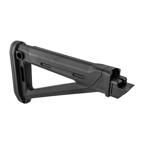 Magpul MOE AK -kiinnitys tarjoaa sisäisen säilytyksen, optimoidun QD-slingi paikan, iskunvaimennuksen ja valittavat poskipakan korotukset.