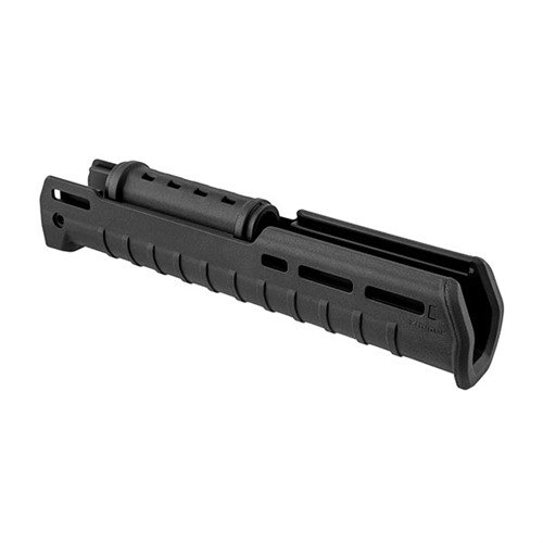 Magpul Zhukov Hand Guard tarjoaa modernin AK: n ergonomian, alumiinirakenteen kestävyyden, M-LOK-liitännät lisävarusteille ja optiikkakiinnityksen.