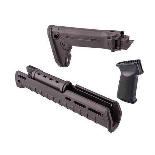 Päivitä Kalashnikovisi Magpul Zhukov-S -kokoelman avulla, joka tarjoaa taittuvan, säädettävän tukin, ergonomisen MOE AK+ -kahvan ja M-LOK-liitännät.