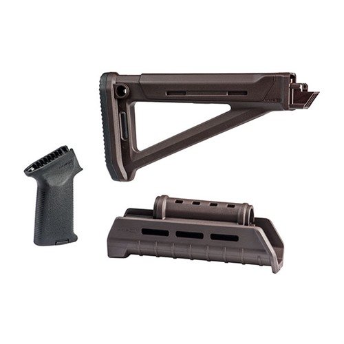Päivitä Kalashnikovisi Magpul MOE AK -sarjalla, joka sisältää ergonomisen tukin, M-LOK-etuosan ja parannetun kädensijan, joka tarjoaa erinomaisen hallinnan.