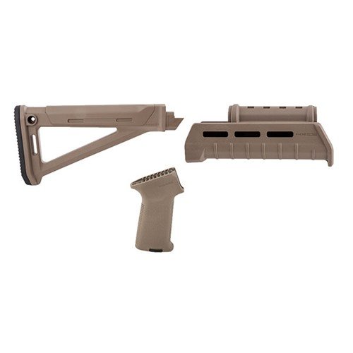 AK-47 MOE AKM STOCK SET M-LOK tarjoaa parannettua ergonomiaa, mukautettavan MOE AK -kannan ja M-LOK -käsisuojan, joka mahdollistaa lisävarusteiden helpon kiinnittämisen.
