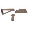 AK-47 MOE AKM STOCK SET M-LOK tarjoaa parannettua ergonomiaa, mukautettavan MOE AK -kannan ja M-LOK -käsisuojan, joka mahdollistaa lisävarusteiden helpon kiinnittämisen.