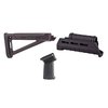 AK-47 MOE AKM STOCK SET M-LOK tarjoaa parannettua ergonomiaa, mukautettavan MOE AK -kannan ja M-LOK-häkkivarustelun, mikä helpottaa ampumismukavuutta.