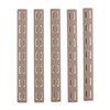 AR-15 KEYMOD RAIL PANEL KIT 5-PACK tarjoaa erinomaisen otteen, viilentävän ilmanvaihdon ja mahdollisuuden muokata pituutta tarpeidesi mukaan.