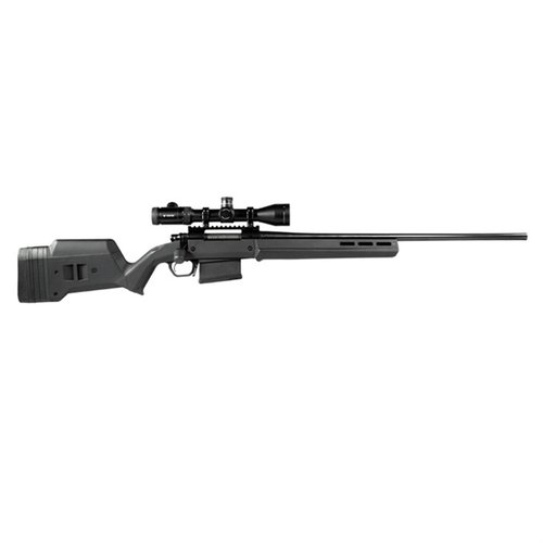 Magpul Hunter 700 LA - täysin säädettävä pituus ja poskipakan korkeus, M-LOK-yhteensopiva, kestävä rakenne ja helppo asennus Remington 700 Long Action -aseisiin.