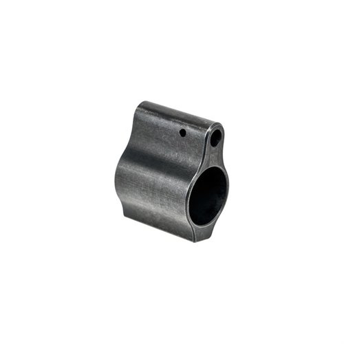 .625" halkaisijaltaan oleva matala profiilinen AR-15 kaasublokki, valmistettu 4140 Chrome Moly Steelistä, mukana asennusruuvit.