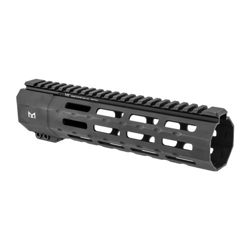 SP Series Handguard on erittäin kestävä, yhden palan vapaa kelluva rakenne, jossa on seitsemän M-LOK-yhteensopivaa slotia ja MIL-STD 1913 ylärauta.