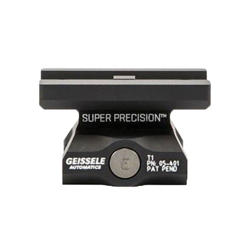 Geissele Super Precision T1 -kannattimet tarjoavat 1,400 paunan puristusvoiman, tarkkuusvalmistetut 7075-T6 alumiinista ja saatavilla co-witness vaihtoehto.