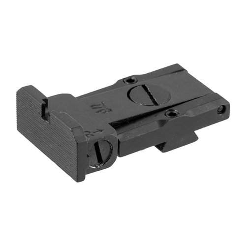 Alhainen profiili ja täysin säädettävä 1911 rear sight, joka sopii suosittuihin Bo-Mar tyyppisiin rear sight -leikkauksiin. Paranna tarkkuuttasi!