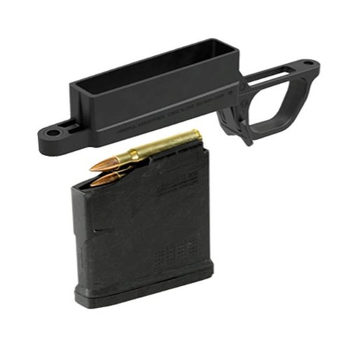 Magpul Bolt Action Magazine Well 700L Standard on helppo asentaa, kestävä ja kevyt, suunniteltu AICS-pohjaisille .30-06 patruunoille, mukana PMAG 5 AC L.