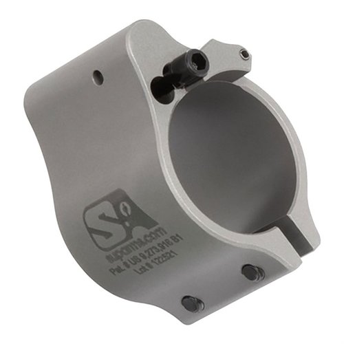 Superlative Armsin patentoitu AR-15 Clamp On Adjustable Gas Block säätelee kaasua tehokkaasti, vähentää rekyyliä ja pitää järjestelmän puhtaana ja viileänä.