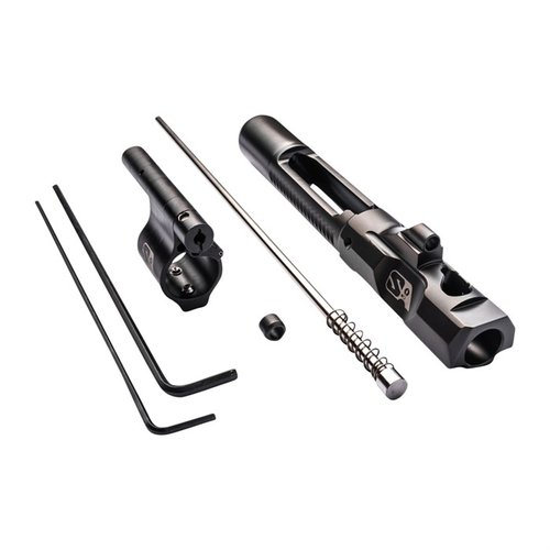 Superlative Armsin AR-15 Adjustable Piston System tarjoaa puhtaamman ja viileämmän toiminnan, vähentää rekyyliä ja on helppo säätää ilman hiukkaskertymää.