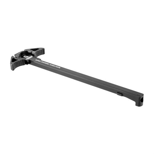 Geissele Super Charging Handle 7.62 on suunniteltu ambidextriseksi ja valmistettu kestävästä 7075-T6 alumiinista, mikä parantaa käyttömukavuutta ja vähentää kaasuvuotoa.