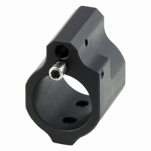 .750 teräksestä valmistettu ODIN Works AR-15 Low Profile Gas Block tarjoaa 20 säädettävää kohtaa kaasun virtaamisen hienosäätöön, kestävä musta nitraatti viimeistely.
