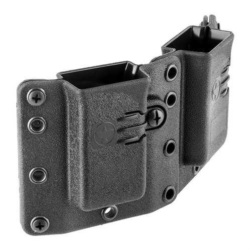 Copia Double Magazine Carrier on premium, kestävä, ambidextrous, sopii lähes 100 eri 9/40/357 Sig -kiväärimallille, mukautuva ja huomaamaton.