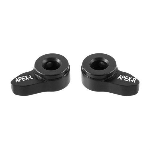 Apex Low Profile Safety Lever Set CZ Scorpion EVO 3 S1: helppo asennus, kestävä 6061-alumiini, ambidextraalinen muotoilu ja tehdasstandardit säilyttävä turvallisuus.