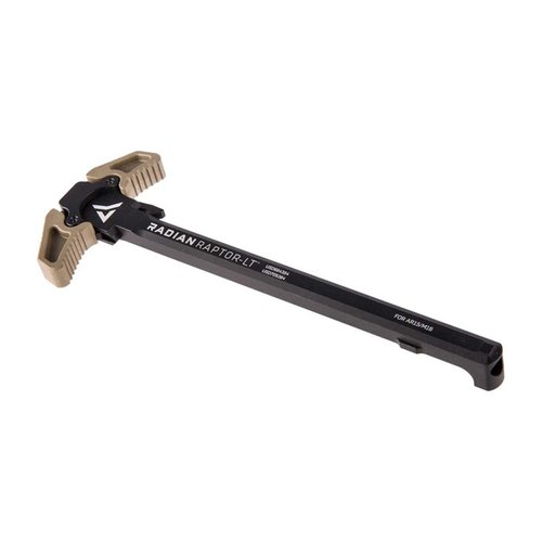 Radian Weapons Raptor-LT Charging Handle on kestävä, täysin ambidextrous ja valmistettu 7075 alumiinista, tarjoten erinomaisen toiminnallisuuden AR-15:lle.