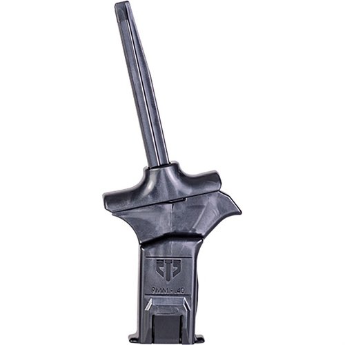 Yleinen Pistol Mag Loader 9mm/40 cal helpottaa lippaiden täyttämistä nopeasti, estää kipeät peukalot ja kestää äärimmäisiä sääolosuhteita.