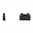 ZEV TECHNOLOGIES ZEV SIGHT SET, .300 BLACK FRONT, CO-WITNESS BLACK REAR